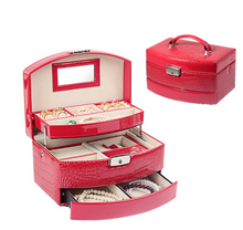 Load image into Gallery viewer, Nordic Wooden Designer Jewellery Box Organiser
