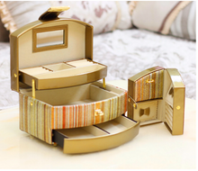 Load image into Gallery viewer, Nordic Wooden Designer Jewellery Box Organiser
