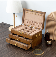 Load image into Gallery viewer, Luxury Wooden Antique Jewellery Box - 3 Sizes
