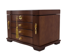 Load image into Gallery viewer, Designer Wooden Jewellery Organiser - Red Wood or Stained Wood
