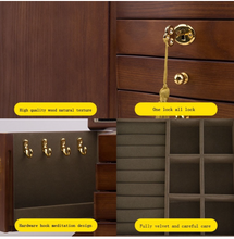 Load image into Gallery viewer, Designer Wooden Jewellery Organiser - Red Wood or Stained Wood
