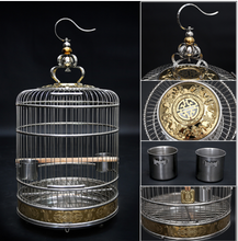 Load image into Gallery viewer, Designer Villa Stainless Steel Copper Birdcage - Large 42cm or 45cm
