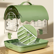 Load image into Gallery viewer, Designer Acrylic Carrier Canary, Lovebird, Budgie, Finch Carry Cage

