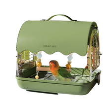 Load image into Gallery viewer, Designer Acrylic Carrier Canary, Lovebird, Budgie, Finch Carry Cage
