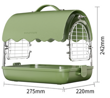 Load image into Gallery viewer, Designer Acrylic Carrier Canary, Lovebird, Budgie, Finch Carry Cage
