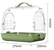 Load image into Gallery viewer, Designer Acrylic Carrier Canary, Lovebird, Budgie, Finch Carry Cage
