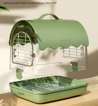Load image into Gallery viewer, Designer Acrylic Carrier Canary, Lovebird, Budgie, Finch Carry Cage
