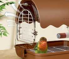 Load image into Gallery viewer, Designer Acrylic Carrier Canary, Lovebird, Budgie, Finch Carry Cage
