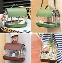 Load image into Gallery viewer, Designer Acrylic Carrier Canary, Lovebird, Budgie, Finch Carry Cage
