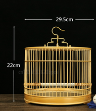 Load image into Gallery viewer, Luxury Bamboo Sandalwood Bird Cage + Cover (Small Birds)
