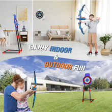 Load image into Gallery viewer, Children&#39;s Bow and Arrow Light-up Archery Set - Age 3 4 5 6 7 8 9 10 11 12 Years
