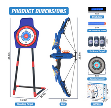 Load image into Gallery viewer, Children&#39;s Bow and Arrow Light-up Archery Set - Age 3 4 5 6 7 8 9 10 11 12 Years
