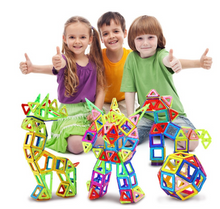 Load image into Gallery viewer, 184 Piece Mini Magnetic Designer Construction Block Set
