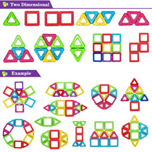 Load image into Gallery viewer, 184 Piece Mini Magnetic Designer Construction Block Set
