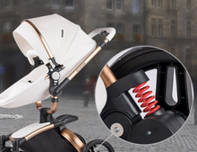 Load image into Gallery viewer, Luxury Baby Stroller Pram Car Seat 3 in 1 (4 Colours) Foldable - Leather
