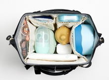 Load image into Gallery viewer, Designer Multifunction Diaper Baby Bag - Leather (4 Colours)
