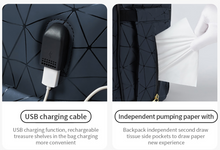 Load image into Gallery viewer, Designer Multifunction Diaper Baby Bag - Leather (4 Colours)
