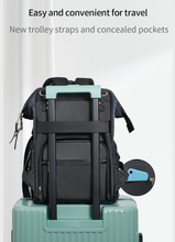 Load image into Gallery viewer, Designer Multifunction Diaper Baby Bag - Leather (4 Colours)
