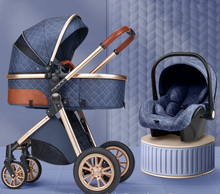 Load image into Gallery viewer, Luxury Baby Pram Car Seat 3 in 1 (9 Colours) Foldable
