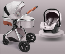 Load image into Gallery viewer, Luxury Baby Pram Car Seat 3 in 1 (9 Colours) Foldable
