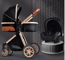 Load image into Gallery viewer, Luxury Baby Pram Car Seat 3 in 1 (9 Colours) Foldable
