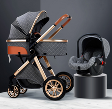 Load image into Gallery viewer, Luxury Baby Pram Car Seat 3 in 1 (9 Colours) Foldable
