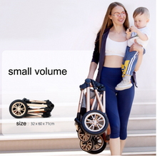 Load image into Gallery viewer, Luxury Baby Pram Car Seat 3 in 1 (9 Colours) Foldable
