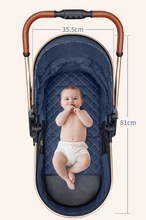 Load image into Gallery viewer, Luxury Baby Pram Car Seat 3 in 1 (9 Colours) Foldable
