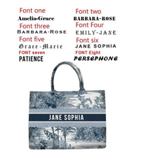 Load image into Gallery viewer, &quot;Arna Lisa&quot; Collection - Designer Tote Bag + Customised Name (Many Styles)
