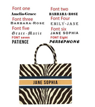 Load image into Gallery viewer, &quot;Arna Lisa&quot; Collection - Designer Tote Bag + Customised Name (Many Styles)
