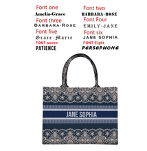 Load image into Gallery viewer, &quot;Arna Lisa&quot; Collection - Designer Tote Bag + Customised Name (Many Styles)

