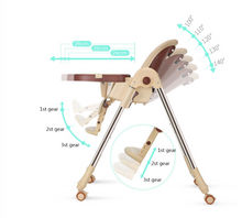 Load image into Gallery viewer, Designer Rose Gold High Chair
