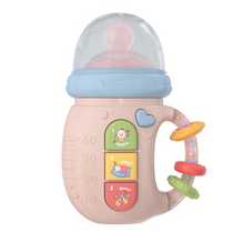 Load image into Gallery viewer, Musical Feeding Bottle Pacifier Teether Rattles Educational Music Toy
