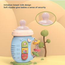 Load image into Gallery viewer, Musical Feeding Bottle Pacifier Teether Rattles Educational Music Toy
