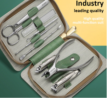 Load image into Gallery viewer, &quot;Arna&#39;s&quot; Royal Collection - German Manicure Pedicure Set - Stainless Steel Professional Travel  Kit
