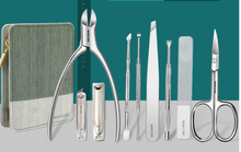 Load image into Gallery viewer, &quot;Arna&#39;s&quot; Royal Collection - German Manicure Pedicure Set - Stainless Steel Professional Travel  Kit
