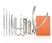 Load image into Gallery viewer, &quot;Arna&#39;s&quot; Royal Collection - German Manicure Pedicure Set - Stainless Steel Professional Travel  Kit

