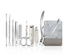 Load image into Gallery viewer, &quot;Arna&#39;s&quot; Royal Collection - German Manicure Pedicure Set - Stainless Steel Professional Travel  Kit
