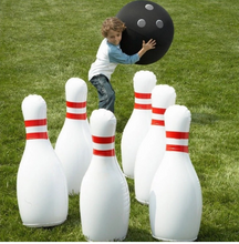 Load image into Gallery viewer, Giant Inflatable Bowling Set For All  The Family Outdoor Sports Lawn Interactive Game
