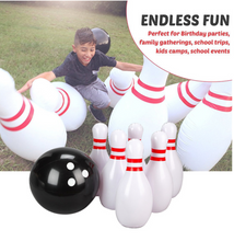 Load image into Gallery viewer, Giant Inflatable Bowling Set For All  The Family Outdoor Sports Lawn Interactive Game
