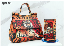 Load image into Gallery viewer, &quot;Arna Lisa&quot; Collection - Original Classic Print Handbag + Clutch/Wallet/Purse - Many Styles

