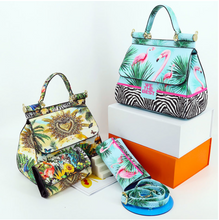 Load image into Gallery viewer, &quot;Arna Lisa&quot; Collection - Original Classic Print Handbag + Clutch/Wallet/Purse - Many Styles
