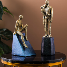 Load image into Gallery viewer, Nordic Abstract Sculpture Golden Book Shelf Accessories - Office Home &amp; Living
