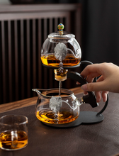 Load image into Gallery viewer, Heat-Resistant Glass Tea Set Magnetic Water Diversion Semi-Automatic + 6 Cups
