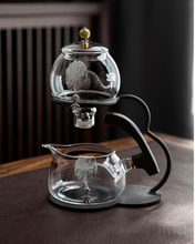 Load image into Gallery viewer, Heat-Resistant Glass Tea Set Magnetic Water Diversion Semi-Automatic + 6 Cups
