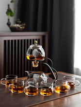 Load image into Gallery viewer, Heat-Resistant Glass Tea Set Magnetic Water Diversion Semi-Automatic + 6 Cups
