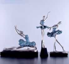 Load image into Gallery viewer, Nordic Sculpture Ballerina Statue Book Shelf Accessories x2 - Office Home &amp; Living
