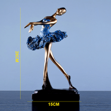 Load image into Gallery viewer, Nordic Sculpture Ballerina Statue Book Shelf Accessories x2 - Office Home &amp; Living

