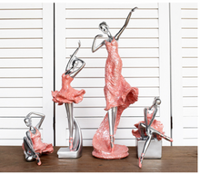 Load image into Gallery viewer, Nordic Sculpture Ballerina Statue Book Shelf Accessories x2 - Office Home &amp; Living
