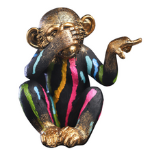 Load image into Gallery viewer, Nordic Sculpture Monkey Statue Book Shelf Accessories x3 - Office Home &amp; Living
